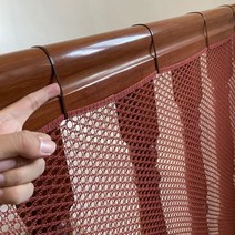 계단 추락방지망 고밀도 메쉬 그물망 안전 난간 보호, 마호가니 색상 높이 60cm 길이 100cm