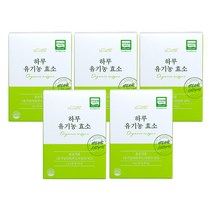 프리미엄 유기농 효소 100%국산 아밀라아제 프로테아제 곡물발효효소 비건 식약처인증, 90g, 5개