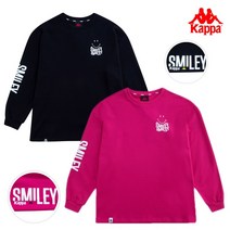 카파X스마일리 여성 간절기 맨투맨티셔츠 KLRL152FN