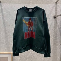 남자 오버핏 디지털 나염 코튼 라운드 맨투맨 2컬러