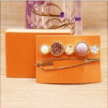 주얼리 공구 박스 보석함50pcs Hairclip 디스플레이 카드 크래프트 종이 DIY 쥬얼리 헤어 액세서리 비녀 포, 01 50pcs, 04 orange