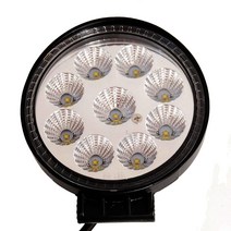 LED 써치라이트, 1개, 12V24V공용-27W 원형 반사판 써치 화이트 60도