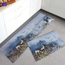 SKANDSALO 북유럽 PVC 싱크대 주방매트 발매트 특대 현관 깔개, AD_45x75cm