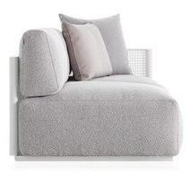 공기 에어 쇼파 의자 캠핑 야외 맞춤형 스테인레스 철사 그린 금도금 안뜰 소파 빌라 현대 비 및 태양 보호 등나무, 4.싱글 코너