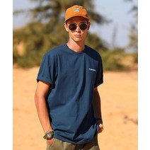 플루크 FLUKE 마운틴 그래픽 실루엣 반팔티셔츠 네이비 FST151