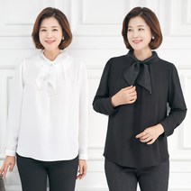 엄마옷 모슬린 진주 미니 타이 블라우스 BL910275마담 미시옷 50대 중년여성의류 60대 엄마옷 빅사이즈 할머니옷 여성옷