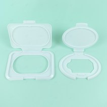 접착제 없는 물티슈 뚜껑 물티슈 뚜껑 캡 비접착 티슈 커버 만들기재료 tissue cap 사각, 1개
