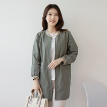 엄마옷 마담4060 이니셜시보리롱점퍼-RJP303022-