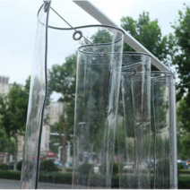 SKANDSALO PVC 투명 가림막 동파 방지 방한 베란다 야외 테라스 방풍망 대형 비닐 천막 구멍, 1개