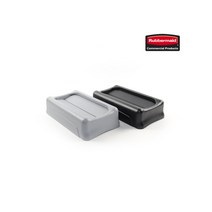 러버메이드 벤티드 슬림짐휴지통 60L, 스윙뚜껑(검정), 1개