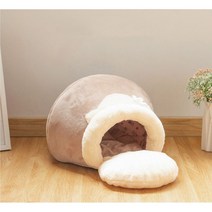 품다 강아지 고양이 꿀단지 숨숨집 하우스, 브라운