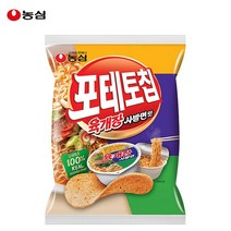 농심 포테토칩 육개장사발면맛 60gx1봉/생감자칩
