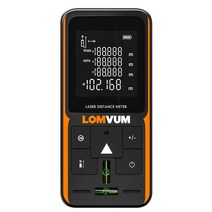 LOMVUM Trena 측정 테이프 레이저 눈금자 거리계 디지털 거리 측정기 미터기 100 m 40 120m, [03] m40 bubbles, [01] 40m