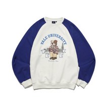 [무료반품] [YALE x TUUK] LOUNGEWEAR CREWNECK BLUE / IVORY