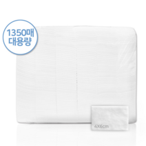 이뽀이뽀 순면 절단 화장솜 4cm*6cm, 1개, 1350매