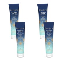 Pacifica (퍼시피카) Pacifica 코코넛 크림 바디 로션 코코넛 & 바닐라 147ml(5fl oz), 4개