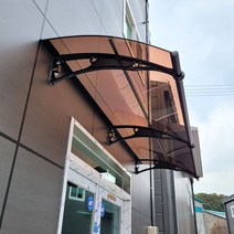 캐노픽스 1000 X 5000 차양막 비가림 컨테이너하우스 하루홈 pvc 래티스 이동식창고, 브라운렉산 검정 브라켓 검정 바