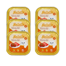 벨로타(고양이트레이) [참치와 소고기 그레이비] (80g) 태국 타이유니언 리얼미트 Bellota Tuna and Beef Gravy, 12개