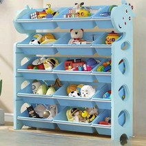 인형 수납장 다용도 유치원 교구장 장난감 수납함, 푸른사슴 8대 4소 완전 하늘색 상자