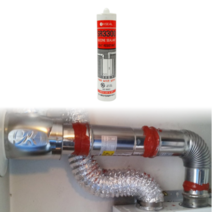 보일러 닥트 실링 접합부 조인트 곰팡이방지 내열 실리콘 300ml 적색