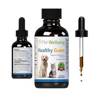 Pet Wellbeing 애완동물 웰빙 고양이 건강한 잇몸 고양이의 치아 및 호흡 자연스러운 지지 2oz(59ml)