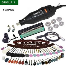 전기톱 110V 230V 홈 Diy 미니 전기 드릴 조각사 그라인더 Dremel 로타리 도구 192pcs 액세서리 드릴링 머신 전동 공구 그라인더, PSD-003-SET4, 유럽 ​​연합
