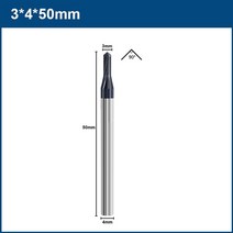 육각렌치볼트 와셔 너트 육각 비트 xcan 챔퍼 엔드 밀 90도 2-12mm 2 플루트 챔퍼 커터 챔퍼 라우터 비트 카바이드 엔드 밀 cnc 머신 밀링 커터, 3xd4x50lx90도, 1개