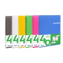 A4 2중 스프링 악보화일 40매 악보집 파일 분홍, 단품