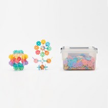 민화샵 유아 눈꽃블럭 유치원 어린이집 장난감 블럭놀이, 파스텔 소 UDPPT0011