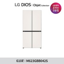 LG 디오스 냉장고 오브제컬렉션 M623GBB042S [610L], 없음