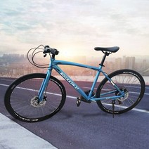 닥터바이크 H-27 ROCKET 하이브리드 자전거 로드자전거 700C 알루미늄 입문용 시마노 21단 디스크브레이크, 멧네이비-완조립