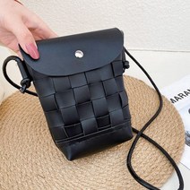 도두리 diy 가죽공예키트 가죽가방만들기 새들스티치 집콕취미 키트 - 와플미니크로스백, 와플미니크로스백 블랙