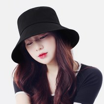 라핑 캐주얼 무지 버킷햇 남녀공용 벙거지모자