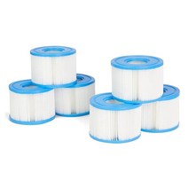 수영장여과기 유형 S1 온수 욕조 필터 Intex purespa와 호환 쉬운 세트 풀 스파 카트리지 6 팩, 01 BlueWhite