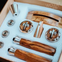 la marzocco mini 그룹헤드 필터홀더 키트, 4.얼룩말목재스테인리스스틸10세트저부코너