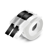 3d 엠보싱 타자기 motex e101 라벨링 기계 수동 라벨러 호환 dymo 프린터 라벨 dymo 12965 라벨 메이커, 3pk 레이블 1
