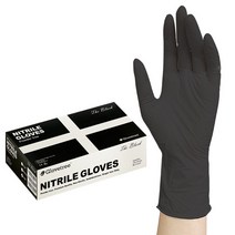 글러브트리 니트릴장갑 100매 블랙 S M L라텍스 식품용 요리장갑