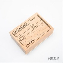 낙관도장 캘리그라피 나무 고무 스탬프 메모 습관 기록 날짜 디자인 장식 스탬프 빈티지 유제품 스탬프 카