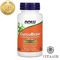 나우푸드 커큐브레인 강황 롱비다 커큐민 효능 400mg 50캡슐 / NOW Foods CurcuBrain
