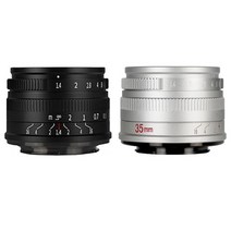 7Artisans 35mm F1.4 mark II APS-C 수동렌즈 후지FX용, 블랙