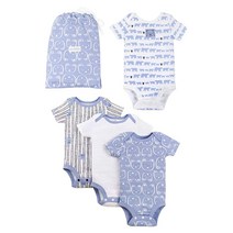 Lamaze 오가닉 Baby 남아용 유기농 옷 선물 세트 블루., 9 Months