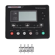 SL6120U AMF 발전기 세트 컨트롤러 LCD 자동 시작 Genset ATS 컨트롤 박스 터미널 충전 패널 발전기 파트 6120, 하나, 검은 색