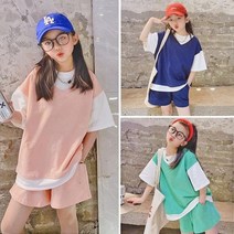 주니어 지우 캐주얼 코튼 레이어드 상하세트 주니어복 아동복 주니어상하복 여아옷 여아상하세트 여아의류 주니어옷 여자아동복 여자주니어복 초등학생옷 초등학생상하복