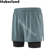Haberland 여름 남성 퀵드라이 투인원 레깅스 반바지 트레이닝 바지 헬스복 하의 운동복 낚시바지 1012