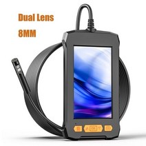 4.3 인치 IPS 스크린 산업용 내시경 카메라 단일 듀얼 렌즈 HD1080P 자동차 검사 IP68 방수 led 2600mAh, CHINA_5m | 8MM Dual Rigid