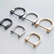 가방부자재 D링 디링 블랙 실버 가방고리 키링 가죽공예, 18mm블랙