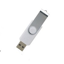 usb기기 usb Exuanck 사용자 정의 로고 금속 회전 USB 2.0 4 기가 바이트 8 16 32 메모리 플래시 드라이브, 01 white_07 2GB
