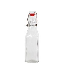 스윙병 더치커피 과일청 오일 소스 음료 저장 유리 병, 500ml, 1개