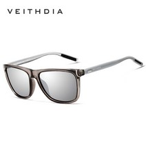 야간운전안경 낚시선글라스 운전용선글라스 VEITHDIA 선글라스 파일럿 남자 브랜드 운전 패션 UV400 렌즈 U, 06 silver mirror