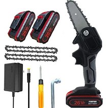 엔진톱 원형 테이블 쏘 충전 전기 신제 무선 체인톱 4 인치 26V 배터 손으로 휴대용 전기톱 구동 금속 2023, 02 20x30cm